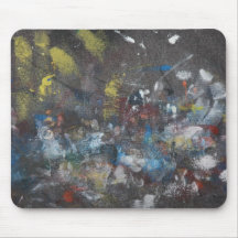 Abstract on Grey Mouse Pad