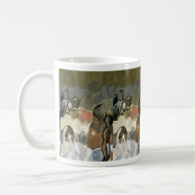 Abstract painting coffee mug