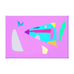 Abstract Painting Happiness Good Luck Joy (85) Stretched Canvas Print