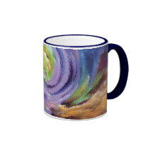 Abstract Painting Swirl Caneca
