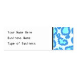 Abstract Pattern in Blue and Turquoise. Business Card