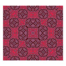Abstract Pattern red Photo Art