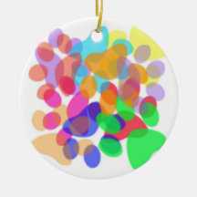Abstract Paw Prints Ornament