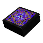 Abstract Peace Sign Keepsake Jewellery Gift Box