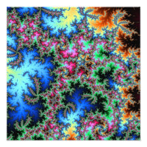Abstract Peacock Feathers - colourful fractal art Photograph