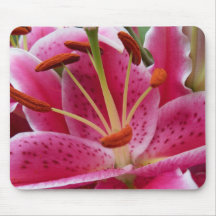 Abstract Pink Lily Mousepad