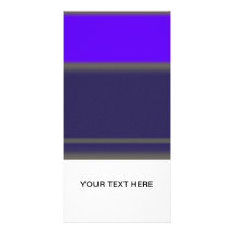 Abstract Purple Personalised Photo Card