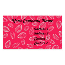 Abstract Seashells Business Card