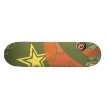 Abstract star skate boards