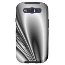 Abstract Steel Waves Metallic Look Samsung Galaxy SIII Cases