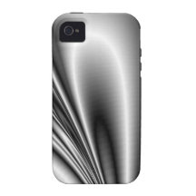 Abstract Steel Waves Metallic Look iPhone 4 Cases
