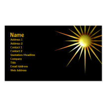 Abstract Sun Business Card