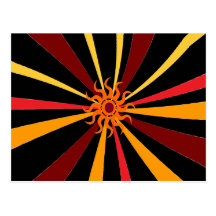 Abstract Sun Postcards