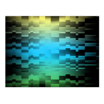 Abstract Sun Sky Ground Postcard