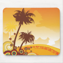 Abstract Tropical Mousepad