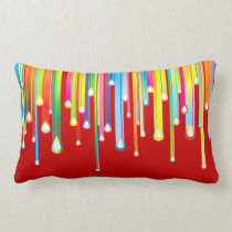 Abstract Vector Art Pattern of Colourful Icicles pillows