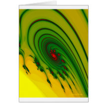 Abstract Yellow Greeting Card