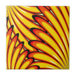 abstract yellow sunflowers  tile tiles