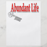 Abundant Life: The Key - v1 (John 10:10) Flyer