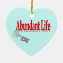 Abundant Life: The Key - v1 (John 10:10) ornaments