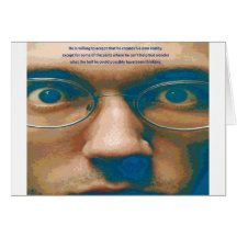 Accept the creation of your own reality. greeting card