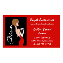 Accessories and Fashion / DIVA Business Cards