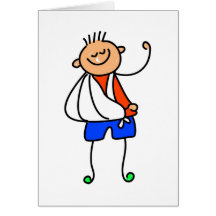 Accident Kid Greeting Card