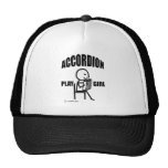 Accordion Play Girl Mesh Hats
