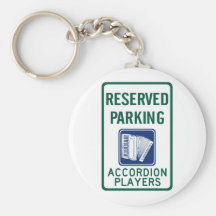 Accordion Player Parking Key Chains