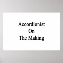 Accordionist On The Making Print