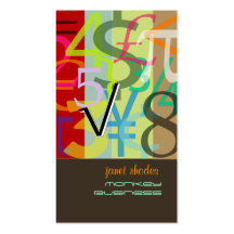 Accountant, Financial Advisor Business Card
