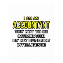 Accountant...Superior Intelligence Post Card