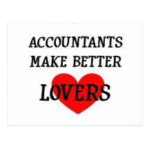 Accountants Make Better Lovers Postcards