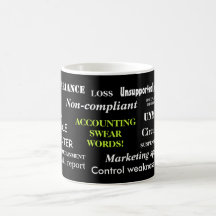 Accounting Swear Words!! Coffee Mugs
