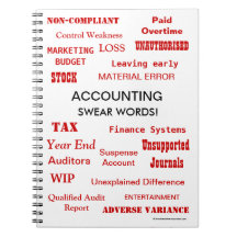 Accounting Swear Words Rude and Annoying Terms Notebooks