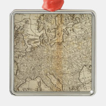 Accurate Map of Europe Christmas Ornament