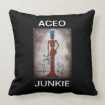 ACEO JUNKIE By Lori Everett American MoJo Pillow