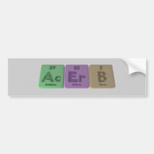 Acerb-Ac-Er-B-Actinium-Erbium-Boron Bumper Sticker