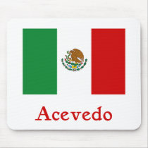 Acevedo Mexican Flag mousepads