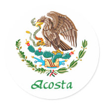 Acosta Mexican National Seal stickers