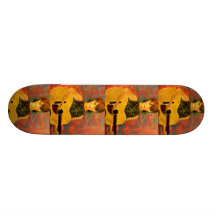 acoustic girl art skateboards