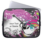 Acoustic Guitar Music Abstract Art Laptop Computer Sleeve