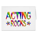 Acting Rocks Greeting Card