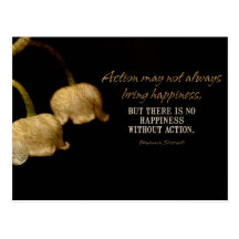 Action Bring Happiness Inspirational Mouse pad Post Card