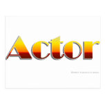 Actor (Text Only) Postcards
