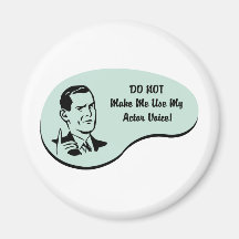 Actor Voice Fridge Magnet