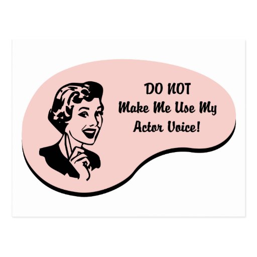 Actor Voice Post Card