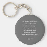 ACTS 1:8 Bible Verse Key Chains