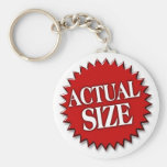 Actual Size Key Chain