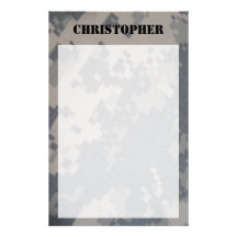 ACU Camo Personalised Stationary Stationery Design